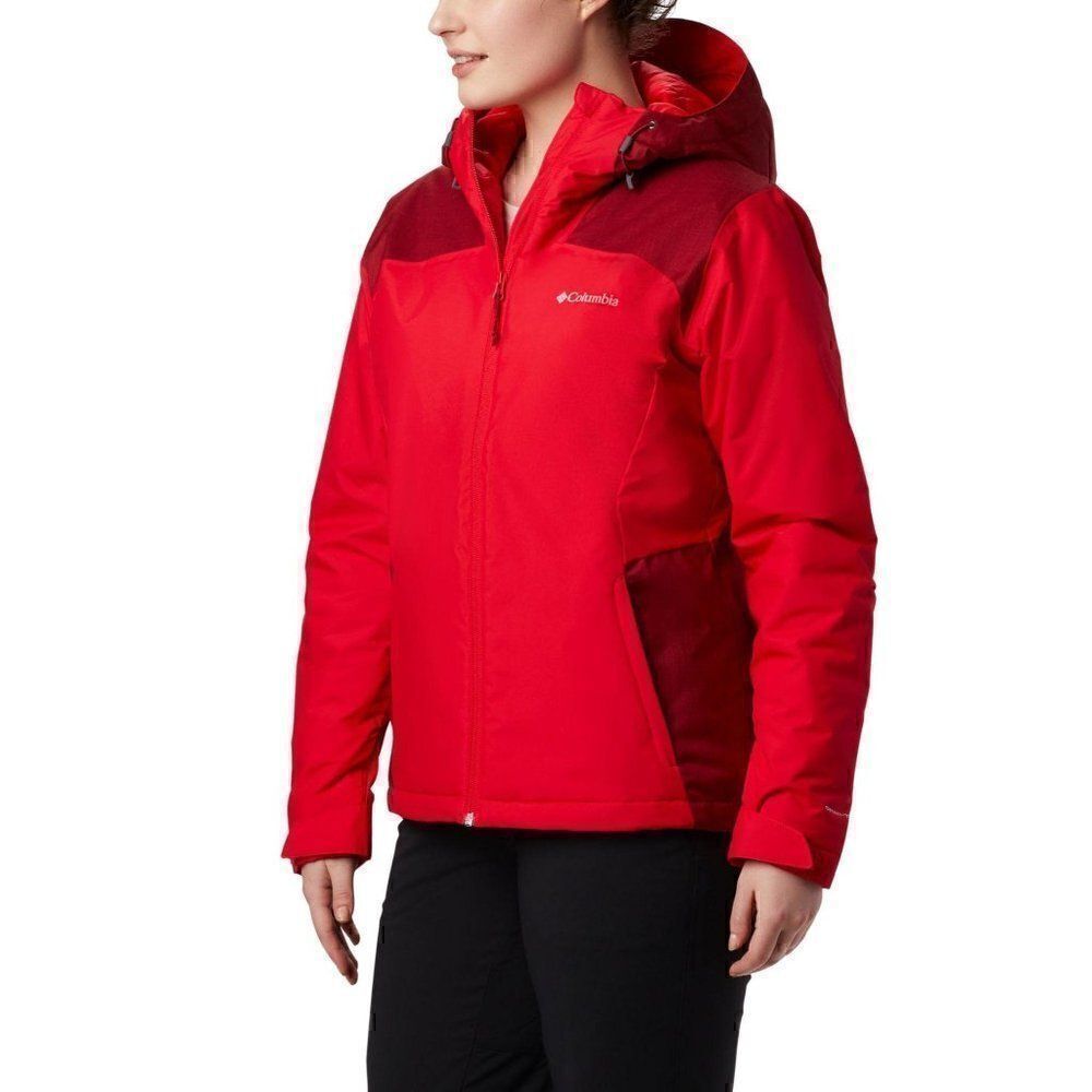 Columbia NEW Tipton Peak Red Hooded Jacket XS